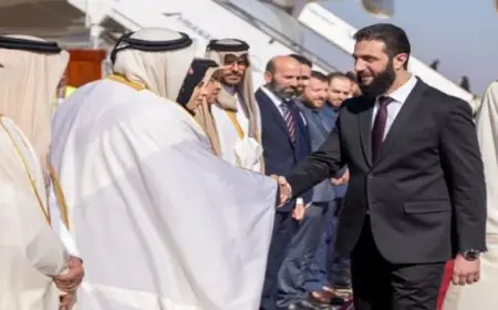 أمير قطر من دمشق: نؤكد الحاجة الماسة لتشكيل حكومة تمثل جميع أطياف الشعب السورى