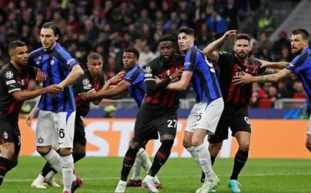 الميلان يواجه الإنتر ميلان فى ديربى الغضب بالدورى الإيطالى