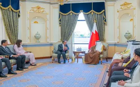 وزير الخارجية يؤكد لولى عهد البحرين حرص مصر على تذليل أى عقبات تواجه الاستثمارات