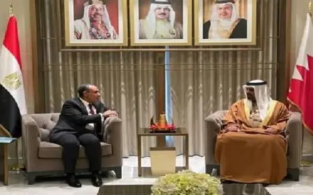 وزير الخارجية يشيد بالمنحنى التصاعدى الذى تشهده العلاقات المصرية – البحرينية