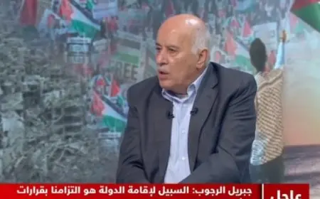 جبريل الرجوب للنيل للأخبار: الحرب كانت فى غزة لكن الهدف الأساسى الضفة الغربية والقدس