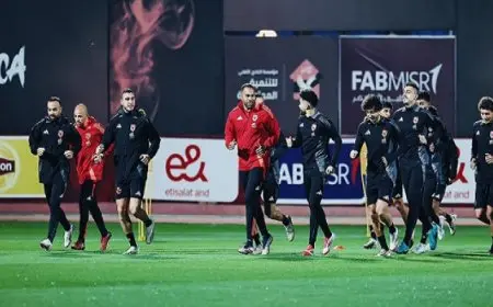الأهلي يختتم تدريباته استعدادًا لمواجهة بتروجيت غدًا في الدوري الممتاز