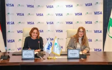 “البريد المصرى” يوقع اتفاقية تعاون مع “فيزا” لتعزيز المدفوعات الإلكترونية والشمول المالى