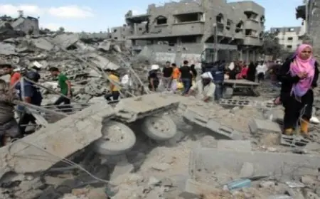 توقيع مذكرة تفاهم بـ 80 مليون دولار لإزالة الركام وإنشاء مراكز إيواء مؤقتة فى غزة