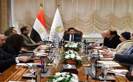 وزير الرياضة يبحث مع “استادات” للاستثمار الرياضى سبل تعزيز التعاون
