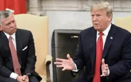 ترامب يبحث في البيت الأبيض مع ملك الأردن كيفية التعامل مع قطاع غزة