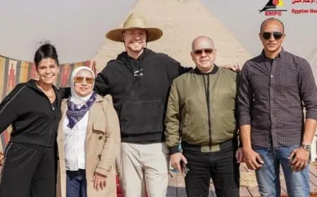 مدينة الإنتاج الإعلامي تشكر مؤسسات الدولة على تعاونها فى تصوير حلقة مستر بيست داخل الأهرامات