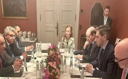 وزير الخارجية يلتقى مع نائب رئيس وزراء وزير الخارجية والدفاع الأيرلندي