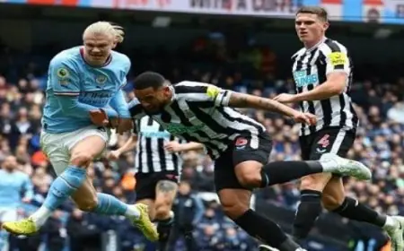 مواجهة قوية بين مانشستر سيتى ونيو كاسل فى الدورى الانجليزى