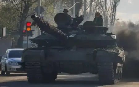 القوات الروسية تسيطر على بيريزيفكا فى شرق أوكرانيا