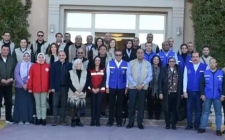 وزيرا الصحة والتضامن ووفد من الجامعة العربية يبدأون زيارة لشمال سيناء ومعبر رفح