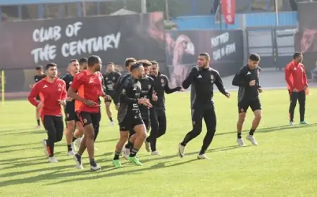 الأهلي يختتم استعداداته لمباراة الإسماعيلي بالدوري