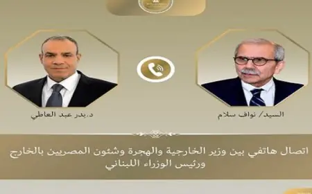 وزير الخارجية يؤكد لـ”نواف سلام” دعم مصر الكامل للبنان وحكومته ومؤسساته الوطنية