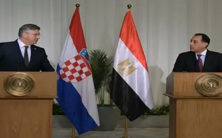 رئيس الوزراء الكرواتى: نحن هنا فى مصر من أجل بناء شراكات فى مجالات الأعمال المختلفة