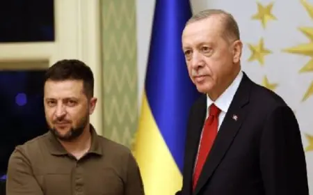 الرئيس التركى يلتقي نظيره الأوكرانى فى أنقرة