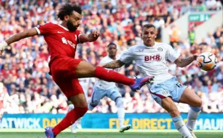 مواجهة قوية بين ليفربول وأستون فيلا بالدورى الإنجليزى