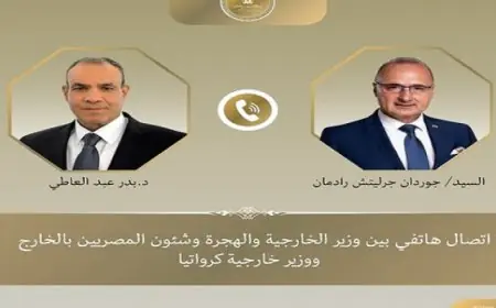 وزير الخارجية يبحث هاتفيا مع نظيره الكرواتى دفع سبل التعاون بين البلدين
