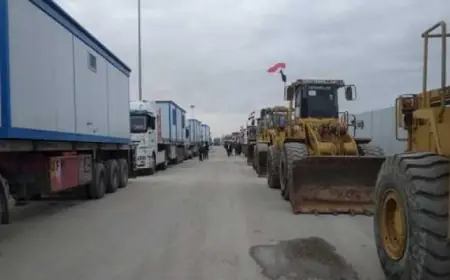 بدء دخول أول دفعة من المنازل الجاهزة الى الفلسطينيين بقطاع غزة