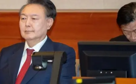 رئيس كوريا الجنوبية الموقوف يحضر أولى جلسات الاستماع بمحاكمته الجنائية