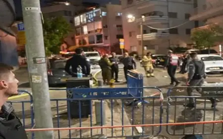 انفجار واندلاع حريق فى حافلة داخل موقف فى بات يام بتل أبيب