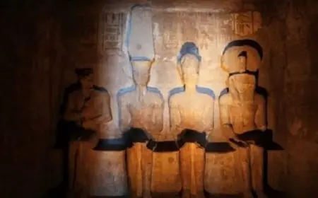 33 قرنا والشمس لم تخلف موعدها فى التعامد على معبد أبوسمبل جنوب أسوان