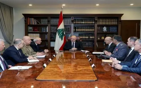 الرئيس اللبنانى عون يبحث الإجراءات الأمنية لمراسم تشييع “نصر الله” و”صفى الدين”