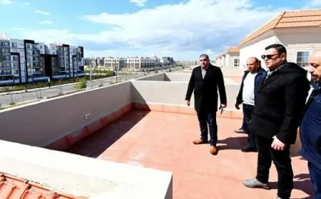 وزير الإسكان يتفقد مشروعى الفيلات وجنة بالمرحلة الأولى وطريق 27 بالمنة الجديدة