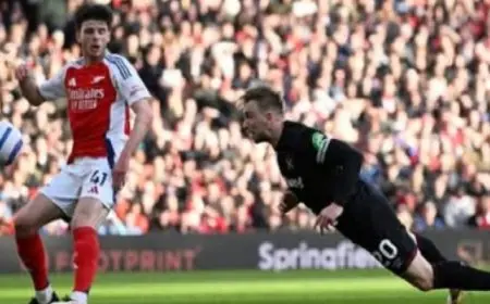 آرسنال يتعرض لخسارة مفاجئة أمام وست هام 1ـ0.. وكريستال بالاس يفوز على فولهام 2ـ0 فى الدورى الانجليزى