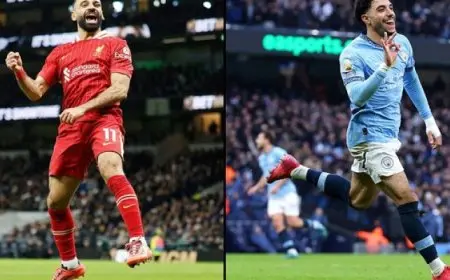 ليفربول يتحدى مانشستر سيتى فى أول مواجهة بين صلاح ومرموش بالدورى الإنجليزى