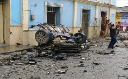 إصابة 17 شخصا بينهم ثلاثة أطفال فى هجوم بالقنابل غربى كولومبيا