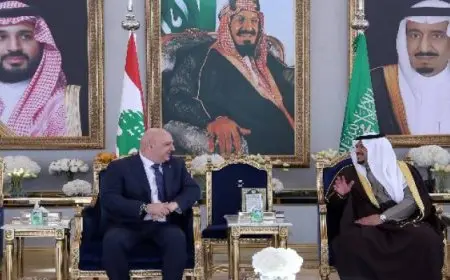 الرئيس اللبنانى: زيارتى للسعودية فرصة لتعزيز العلاقات الثنائية وتقدير دور المملكة فى دعم لبنان