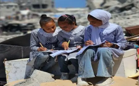 الأونروا: 260 ألف طفل فى غزة التحقوا بالتعليم عن بعد منذ بداية العام