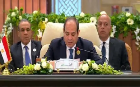 انطلاق أعمال القمة العربية غير العادية برئاسة الرئيس السيسى