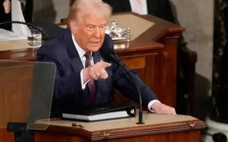 ترامب فى أول خطاب له أمام الكونجرس: أمريكا عادت والحلم الأمريكى لا يمكن إيقافه