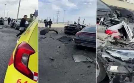 انفجار سيارة فى تل أبيب والشرطة تحقق فى الحادث