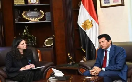 وزير الشباب يستقبل الممثل الجديد لمنظمة اليونيسف فى مصر