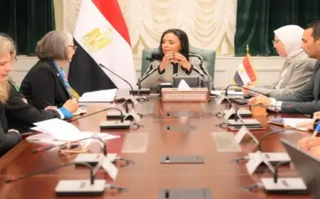 وزيرة التضامن تلتقى رئيسة الاتحاد الدولى لجمعيات الصليب الأحمر والهلال الأحمر