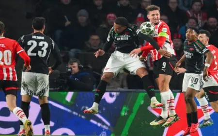 أرسنال فى نزهة كروية أمام إيندهوفن بدورى أبطال أوروبا