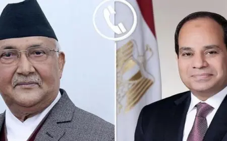 الرئيس السيسى يتلقى اتصالا هاتفيا من رئيس وزراء نيبال