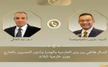 وزير الخارجية يطلع نظيره التايلاندي هاتفيا على تطورات الأوضاع بالمنطقة