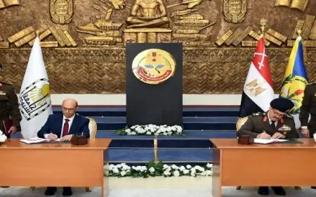 الأكاديمية العسكرية للدراسات العليا والاستراتيجية توقع بروتوكول تعاون مع جامعة أسيوط