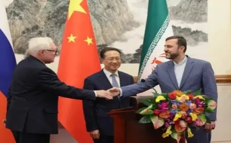 الصين وروسيا وإيران تدعو لحل سياسي للقضية النووية الإيرانية