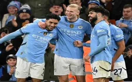 مانشستر سيتى يواجه برايتون في صراع المربع الذهبى بالدورى الإنجليزى