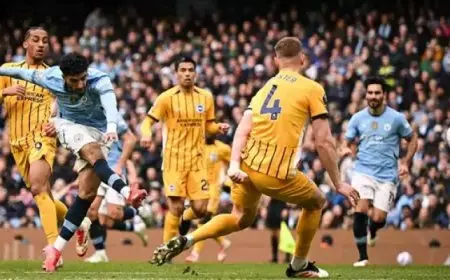 رغم تألق مرموش.. السيتى يفقد نقطتين ثمينتين أمام برايتون