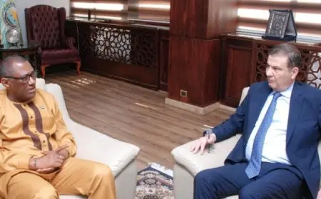 وزير الزراعة يبحث مع سفير سيراليون تعزيز التعاون فى مجال استنباط التقاوى وبناء القدرات