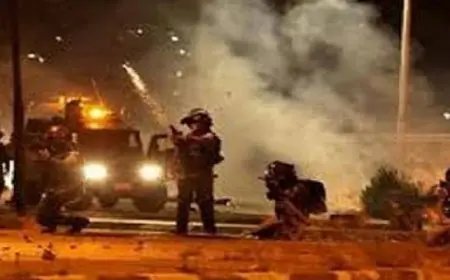 الاحتلال الإسرائيلى يقتحم قرية النبى صالح شمال غرب رام الله