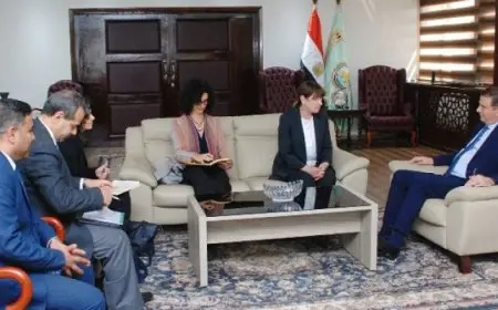 وزير الزراعة يبحث مع مسئولة دولية تعزيز التعاون مع وكالات الأمم المتحدة