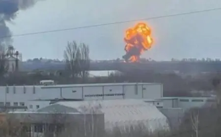 سلسلة انفجارات تستهدف خاركيف.. وهجوم على مصفاة نفط جنوب روسيا