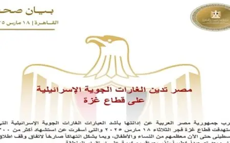 مصر تدين الغارات الجوية الإسرائيلية على قطاع غزة