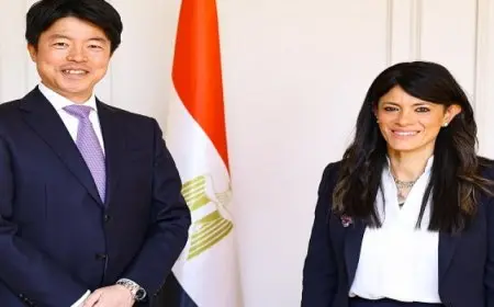 المشاط تبحث مع ممثل البنك اليابانى للتعاون الدولى بالشرق الأوسط تطورات استثمارات البنك بمصر